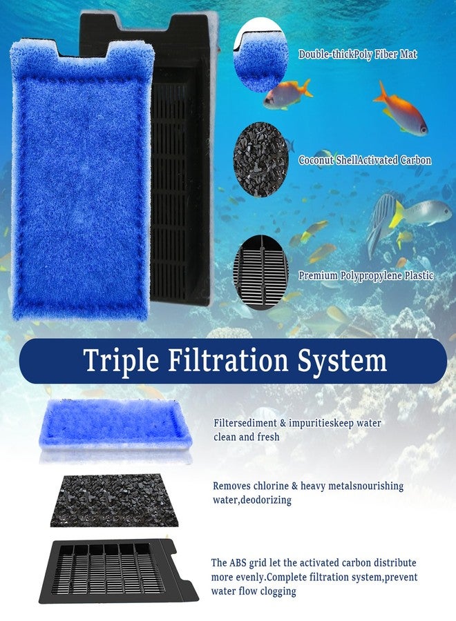 Batator 8 Pack Aquarium Filter Cartridges Rite-Size Z - Compatible with Marineland Eclipse & Emperor & Hidden Filtration System, Carbon Fish Tank Filters Replacement, Bio Media for Aquarium Filter - Image 3